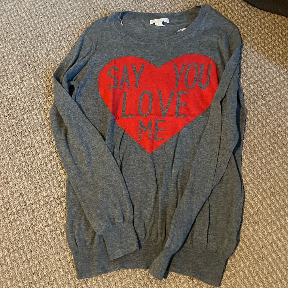 “Say You Love Me” Forever 21 Sweater